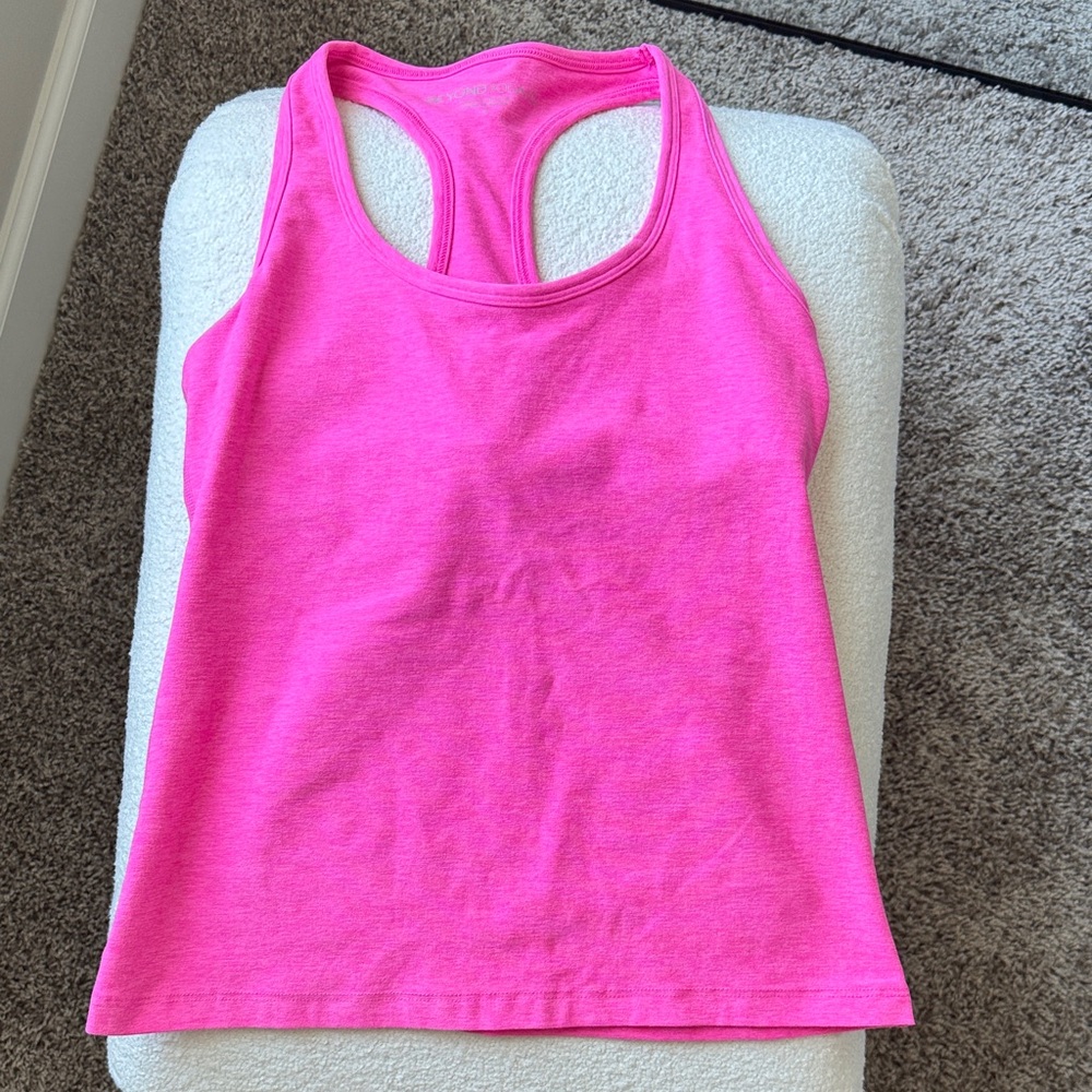 NWOT Women's Beyond Yoga Pink Racerback Tank Top